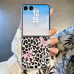For Samsung Galaxy Z Flip8 Case Leopard Pattern Printed PC Slim Shockproof Phone Cover