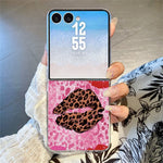 For Samsung Galaxy Z Flip8 Case Leopard Pattern Printed PC Slim Shockproof Phone Cover