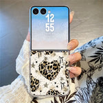 For Samsung Galaxy Z Flip8 Case Leopard Pattern Printed PC Slim Shockproof Phone Cover