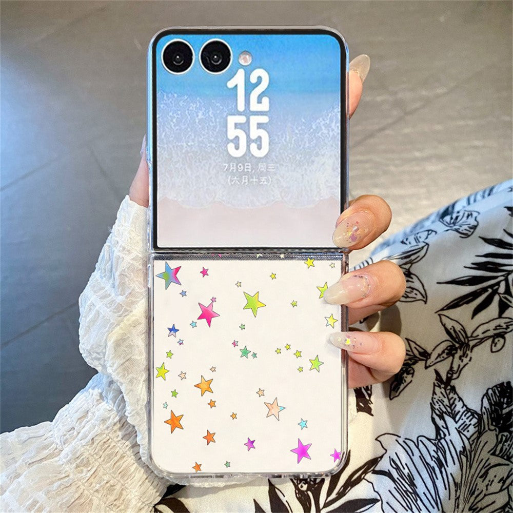 For Samsung Galaxy Z Flip8 Case Aesthetic Pattern Slim PC Shockproof Phone Cover