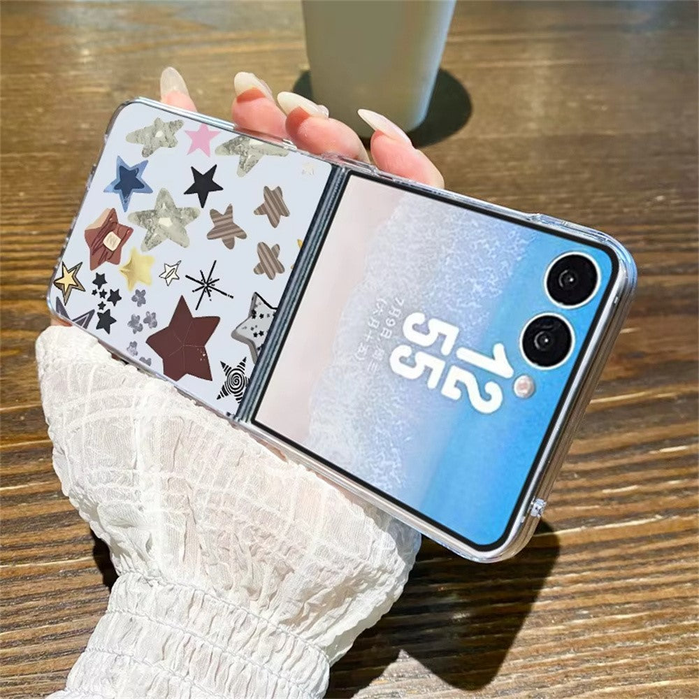 For Samsung Galaxy Z Flip8 Case Aesthetic Pattern Slim PC Shockproof Phone Cover