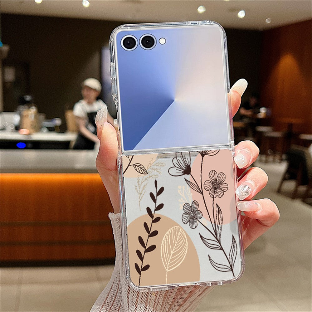 For Samsung Galaxy Z Flip8 Case Aesthetic Pattern Slim PC Shockproof Phone Cover