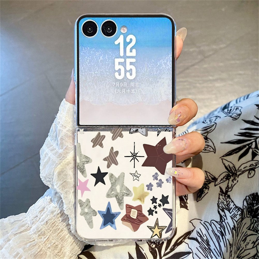 For Samsung Galaxy Z Flip7 5G Case Aesthetic Pattern Slim PC Shockproof Phone Cover