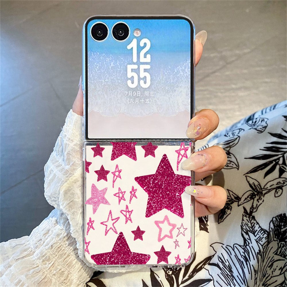 For Samsung Galaxy Z Flip7 5G Case Aesthetic Pattern Slim PC Shockproof Phone Cover