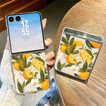 For Samsung Galaxy Z Flip8 Case Floral Pattern Printing PC Shockproof Slim Phone Cover