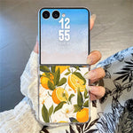 For Samsung Galaxy Z Flip8 Case Floral Pattern Printing PC Shockproof Slim Phone Cover