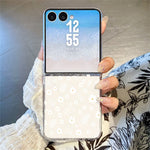 For Samsung Galaxy Z Flip8 Case Floral Pattern Printing PC Shockproof Slim Phone Cover
