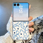For Samsung Galaxy Z Flip8 Case Bowknot Pattern Printing PC Slim Shockproof Phone Cover