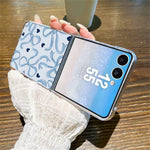 Til Samsung Galaxy Z Flip7 5G Etui Sløjfe Mønsterprint PC Slankt Stødsikkert Telefoncover