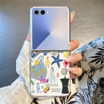 For Samsung Galaxy Z Flip7 5G Case Marine Life Pattern Slim Anti-Scratch Hard PC Back Cover