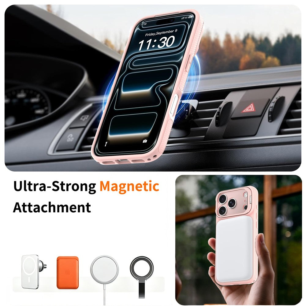 iPhone 18 Pro Max / 17 Pro Max Magnetiskt Skal PC/TPU - Rosa