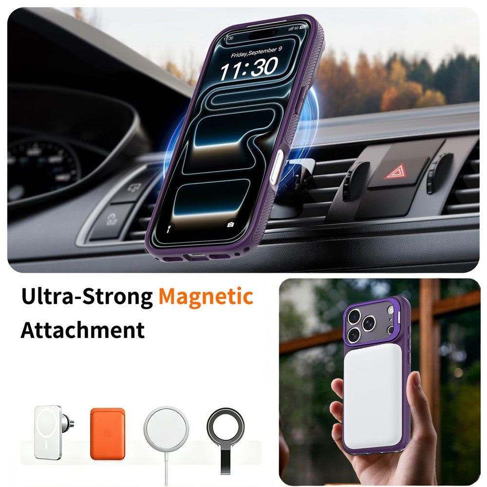 iPhone 18 Pro Max / 17 Pro Max Magnetiskt Skal PC/TPU - Lila