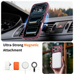 iPhone 18 Pro Max / 17 Pro Max Magnetiskt Skal PC/TPU - Körsbärsröd