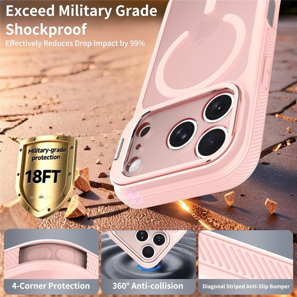 iPhone 18 Pro / 17 Pro Magnetiskt Skal PC/TPU - Rosa