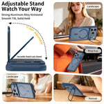 iPhone 18 Pro / 17 Pro Magnetiskt Skal PC/TPU - Safirblå