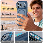 iPhone 18 Pro / 17 Pro Magnetiskt Skal PC/TPU - Safirblå