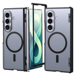 For Samsung Galaxy Z Fold8 Ultra / Z Fold7 5G Magnetic Case Spring Hinge Anti Drop Matte PC + TPU Phone Cover