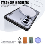 For Samsung Galaxy Z Fold8 Ultra / Z Fold7 5G Magnetic Case Spring Hinge Anti Drop Matte PC + TPU Phone Cover