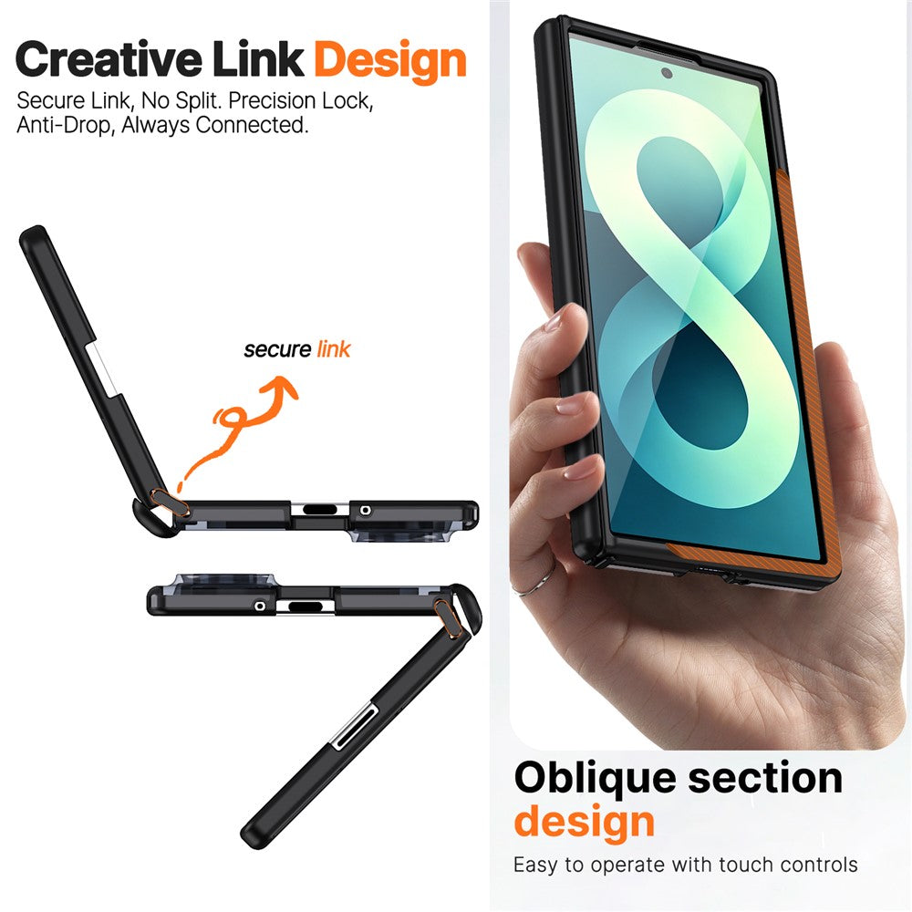 For Samsung Galaxy Z Fold8 Ultra / Z Fold7 5G Magnetic Case Spring Hinge Anti Drop Matte PC + TPU Phone Cover