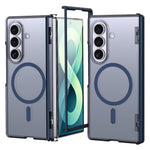 For Samsung Galaxy Z Fold8 Ultra / Z Fold7 5G Magnetic Case Spring Hinge Anti Drop Matte PC + TPU Phone Cover