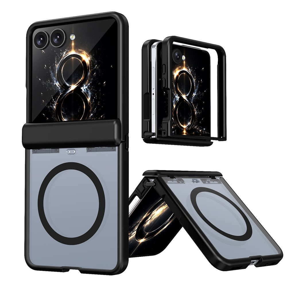 For Samsung Galaxy Z Flip8 / Z Flip7 5G Magnetic Case Spring Hinge Anti-Drop Matte PC + TPU Phone Cover