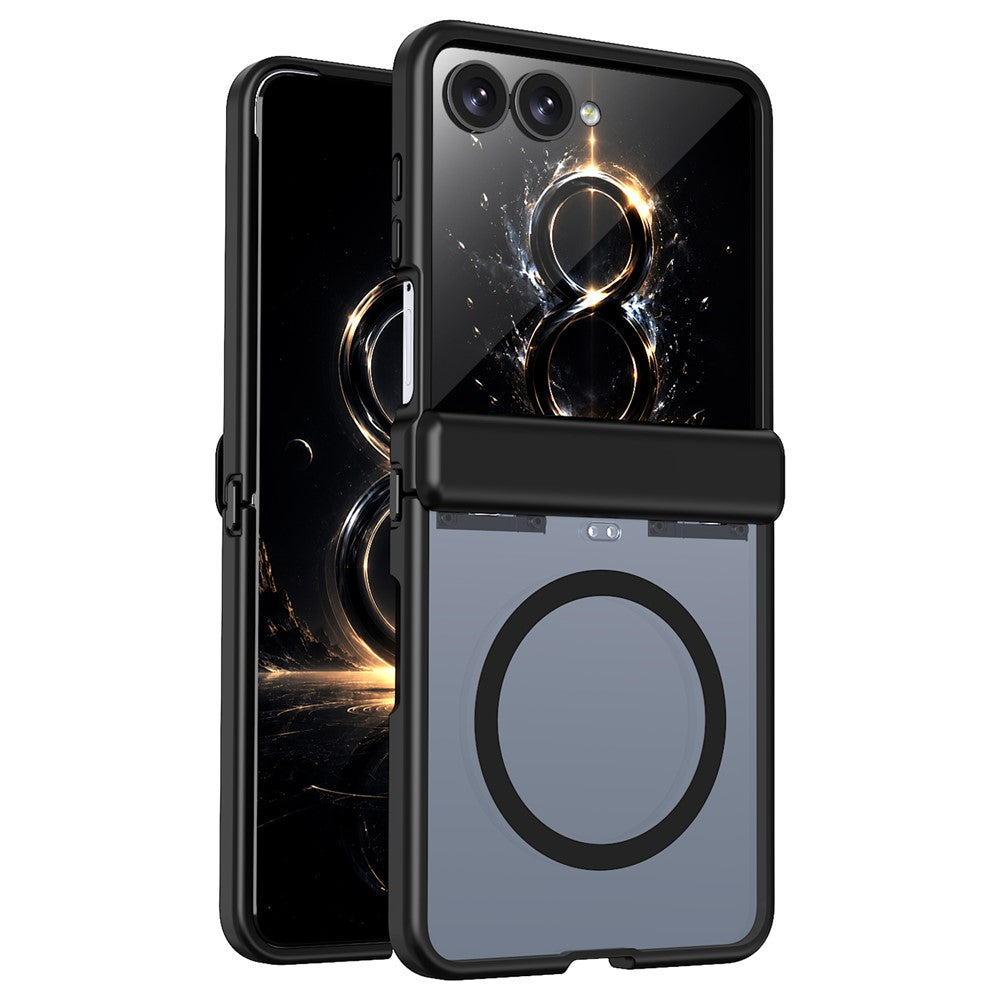For Samsung Galaxy Z Flip8 / Z Flip7 5G Magnetic Case Spring Hinge Anti-Drop Matte PC + TPU Phone Cover