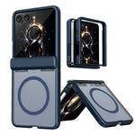 For Samsung Galaxy Z Flip8 / Z Flip7 5G Magnetic Case Spring Hinge Anti-Drop Matte PC + TPU Phone Cover