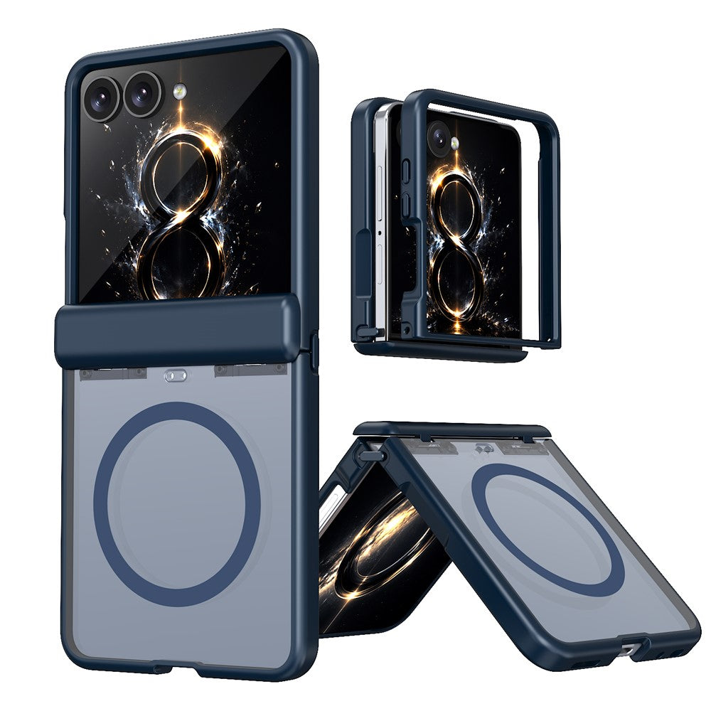 For Samsung Galaxy Z Flip8 / Z Flip7 5G Magnetic Case Spring Hinge Anti-Drop Matte PC + TPU Phone Cover