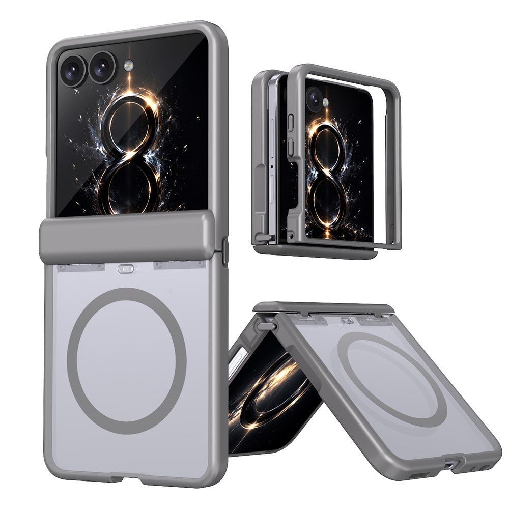 For Samsung Galaxy Z Flip8 / Z Flip7 5G Magnetic Case Spring Hinge Anti-Drop Matte PC + TPU Phone Cover