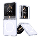 For Samsung Galaxy Z Flip8 / Z Flip7 5G Magnetic Case Spring Hinge Anti-Drop Matte PC + TPU Phone Cover