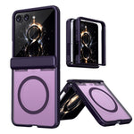 For Samsung Galaxy Z Flip8 / Z Flip7 5G Magnetic Case Spring Hinge Anti-Drop Matte PC + TPU Phone Cover