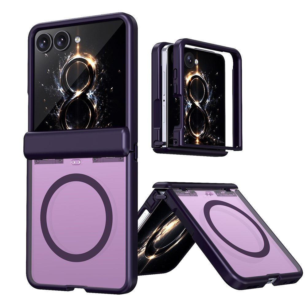 For Samsung Galaxy Z Flip8 / Z Flip7 5G Magnetic Case Spring Hinge Anti-Drop Matte PC + TPU Phone Cover