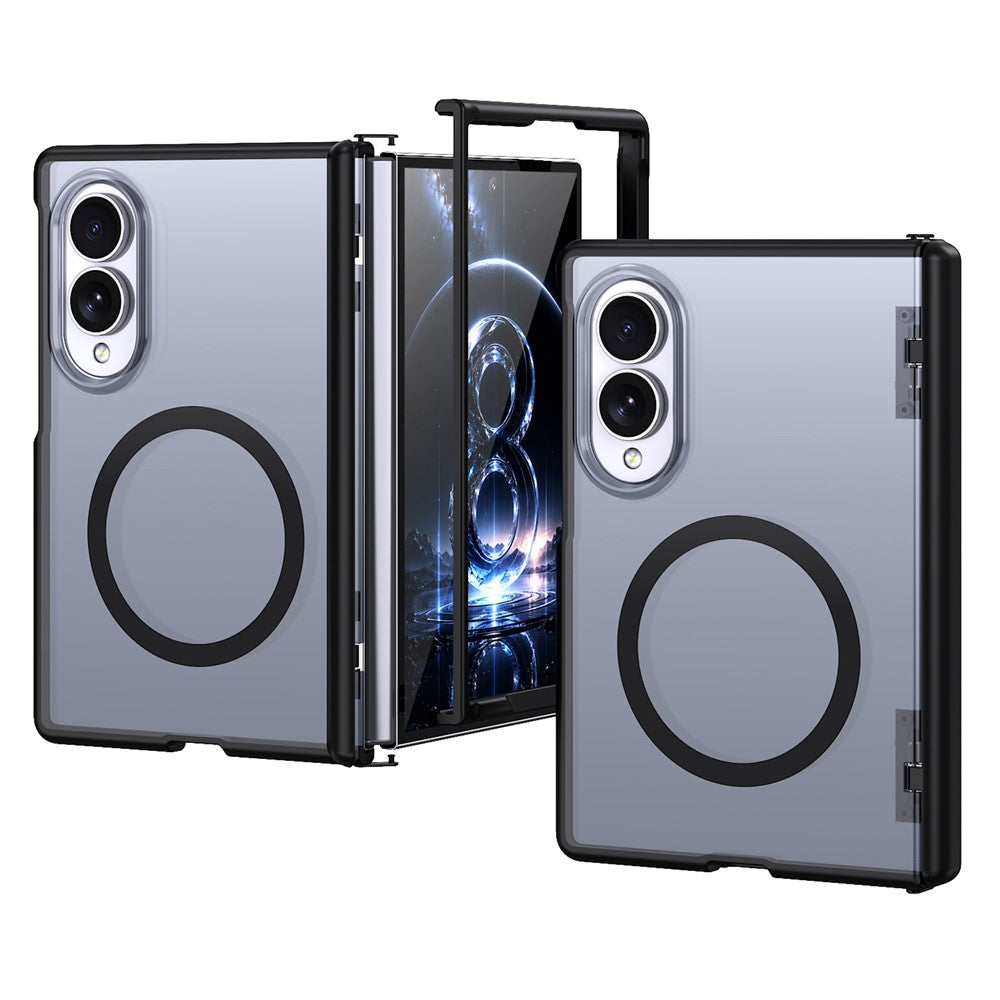 Til Samsung Galaxy Z Fold8 Magnetisk Etui Fjederhængsel Anti-fald Mat PC + TPU Telefoncover