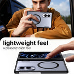 Til Samsung Galaxy Z Fold8 Magnetisk Etui Fjederhængsel Anti-fald Mat PC + TPU Telefoncover