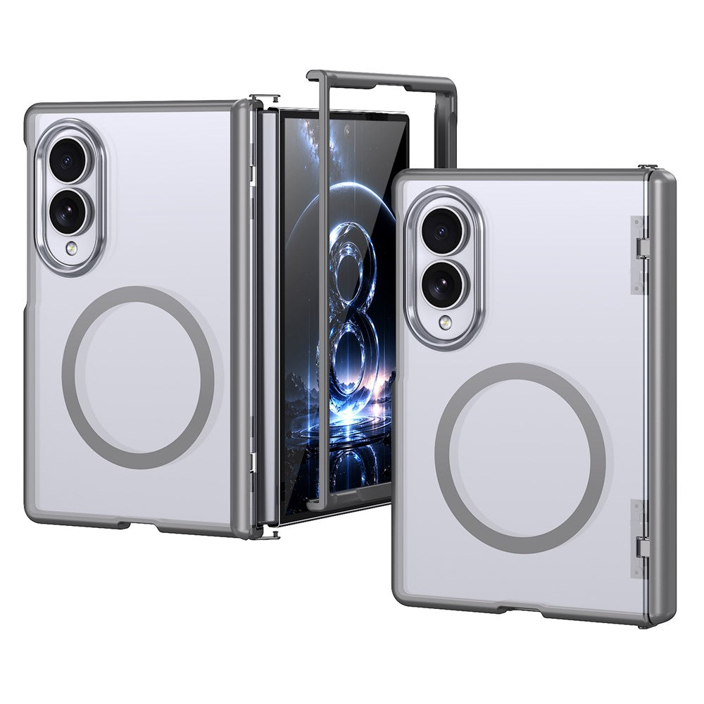 Til Samsung Galaxy Z Fold8 Magnetisk Etui Fjederhængsel Anti-fald Mat PC + TPU Telefoncover