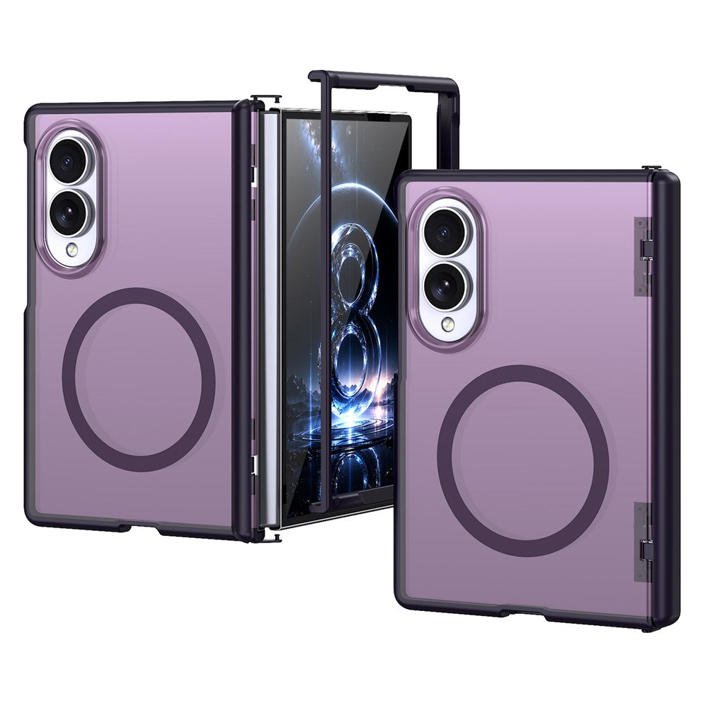 Til Samsung Galaxy Z Fold8 Magnetisk Etui Fjederhængsel Anti-fald Mat PC + TPU Telefoncover