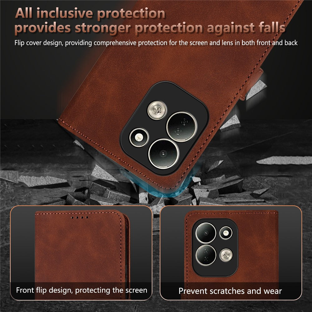 AZNS For Xiaomi Redmi 17 4G  /  Redmi 17 5G Case PU Leather Wallet Phone Cover
