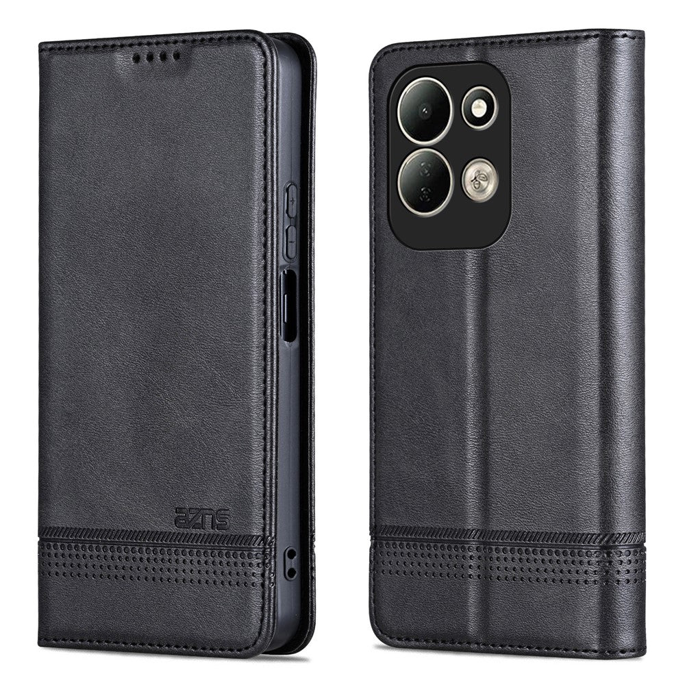 AZNS For Xiaomi Redmi 17 4G / Redmi 17 5G Case Cowhide Texture PU Leather Wallet Phone Cover