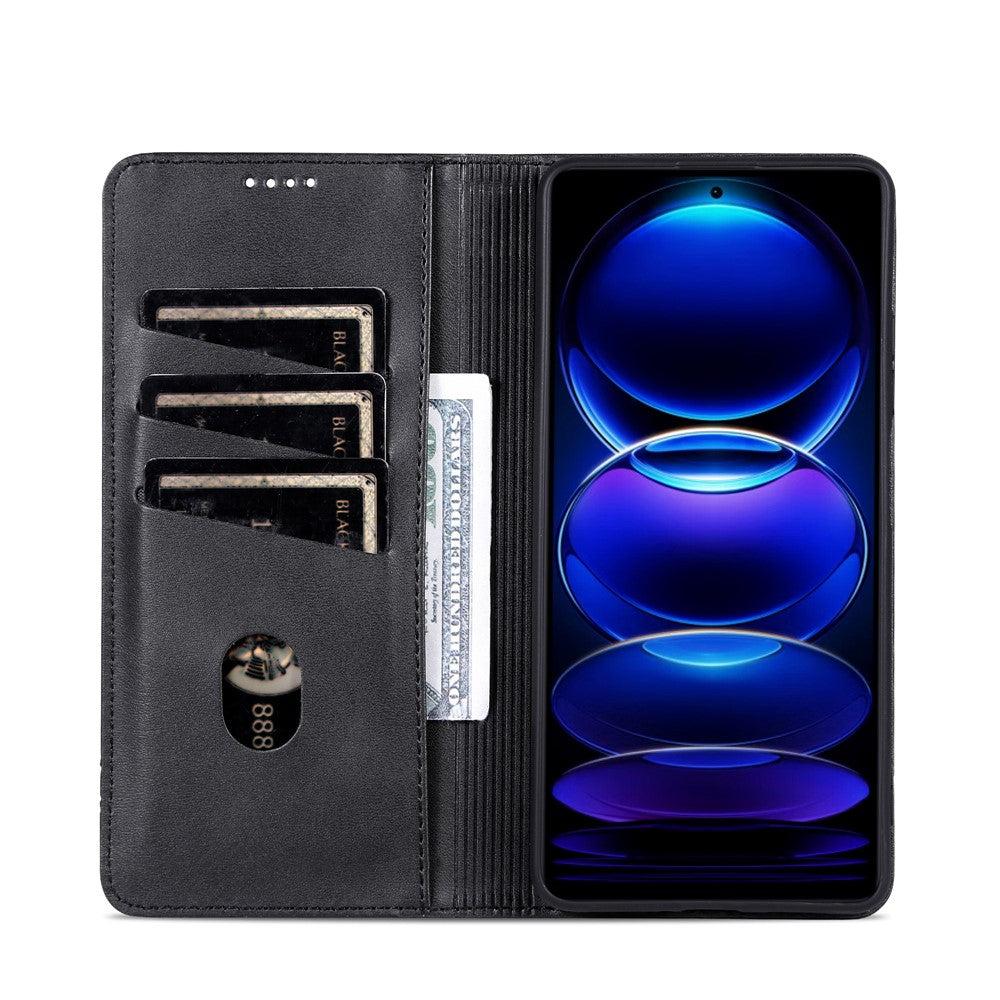 AZNS For Xiaomi Redmi 17 4G / Redmi 17 5G Case Cowhide Texture PU Leather Wallet Phone Cover