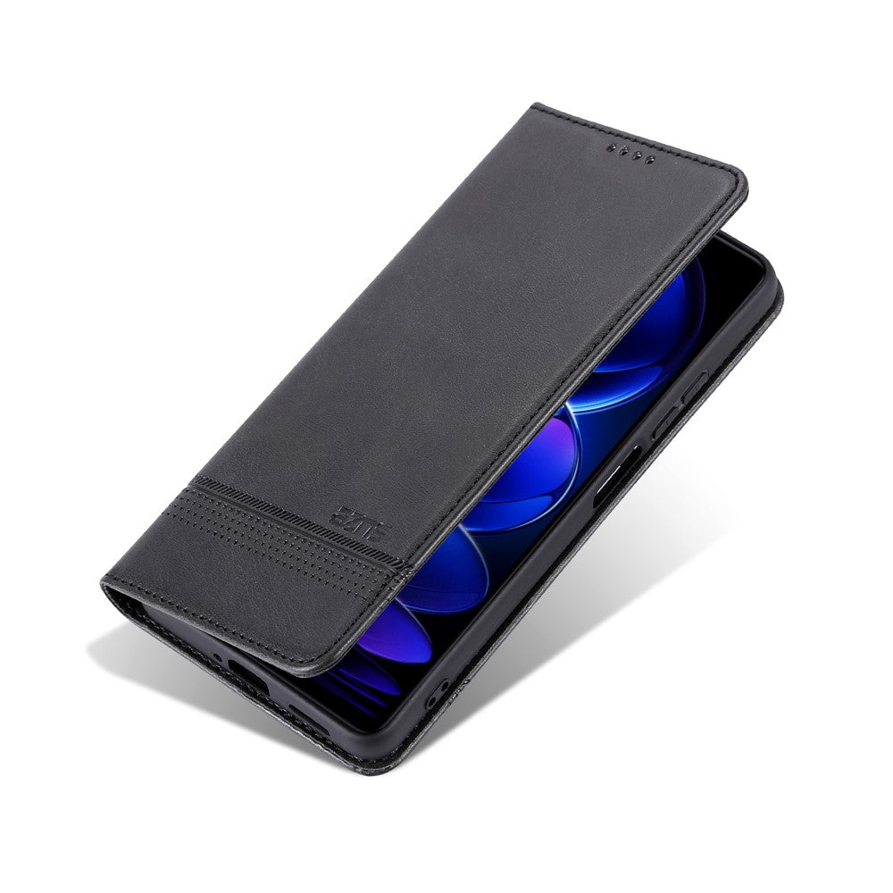AZNS For Xiaomi Redmi 17 4G / Redmi 17 5G Case Cowhide Texture PU Leather Wallet Phone Cover