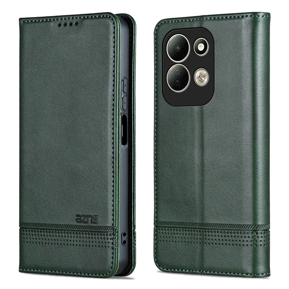 AZNS For Xiaomi Redmi 17 4G / Redmi 17 5G Case Cowhide Texture PU Leather Wallet Phone Cover