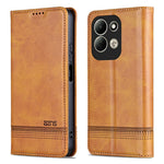 AZNS For Xiaomi Redmi 17 4G / Redmi 17 5G Case Cowhide Texture PU Leather Wallet Phone Cover