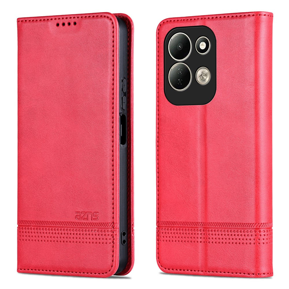 AZNS For Xiaomi Redmi 17 4G / Redmi 17 5G Case Cowhide Texture PU Leather Wallet Phone Cover