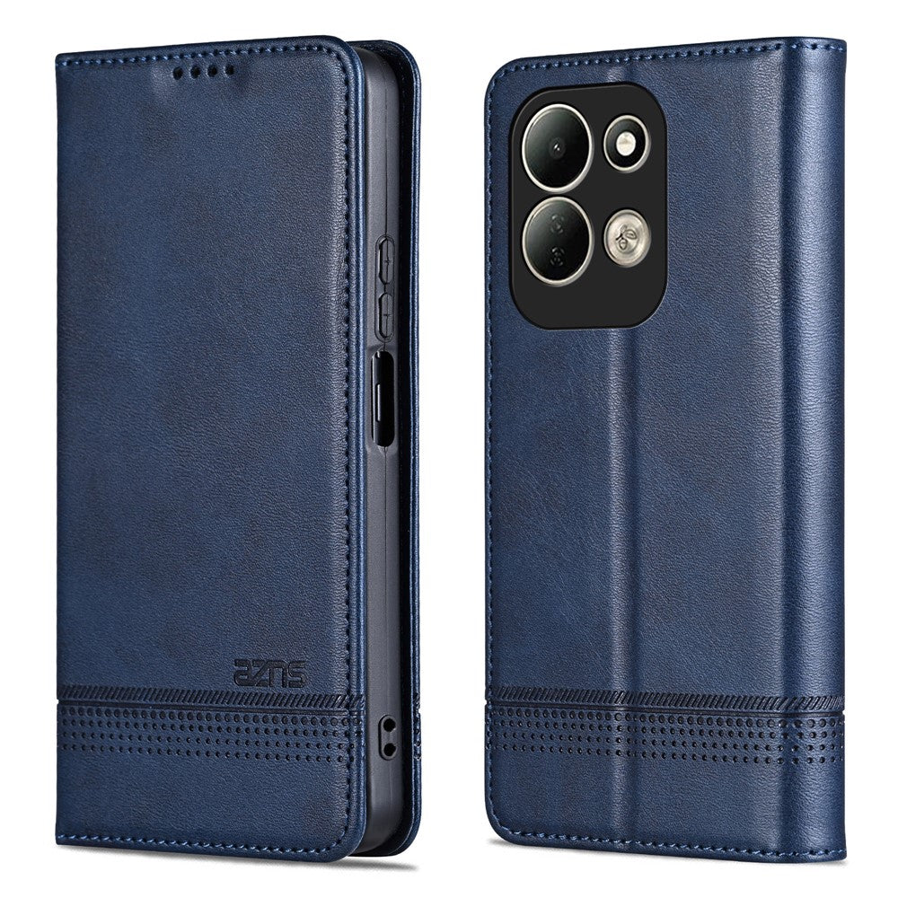 AZNS For Xiaomi Redmi 17 4G / Redmi 17 5G Case Cowhide Texture PU Leather Wallet Phone Cover