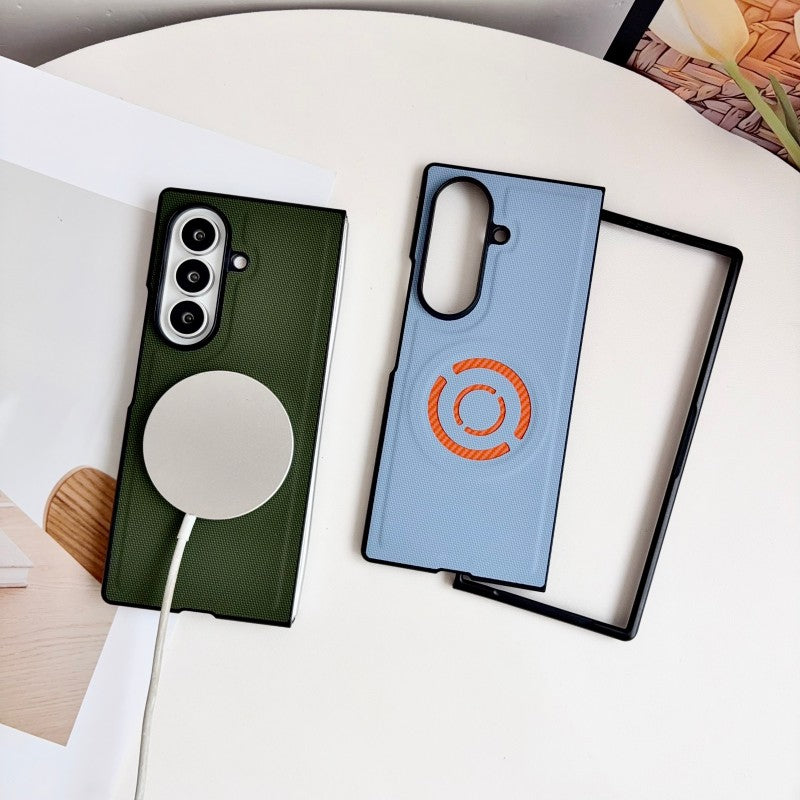 WANLONFENG til Samsung Galaxy Z Fold8 Ultra KJB Series Magnetisk Cover Teknisk stofstruktur PC + TPU Telefonbeskyttelsescover