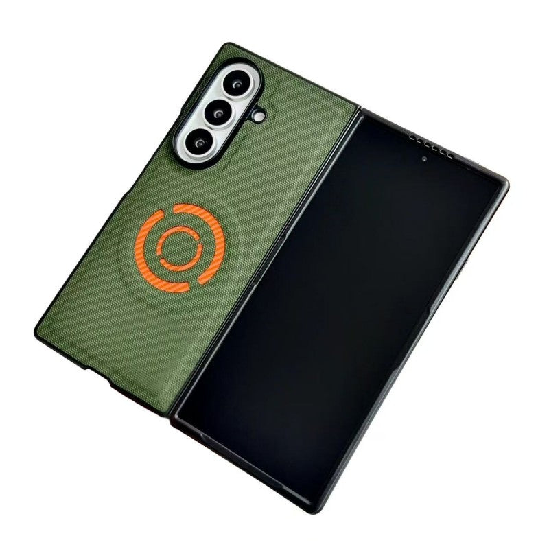 WANLONFENG til Samsung Galaxy Z Fold8 Ultra KJB Series Magnetisk Cover Teknisk stofstruktur PC + TPU Telefonbeskyttelsescover