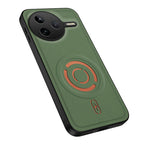 WANLONFENG för Xiaomi Redmi K80 5G / Xiaomi Poco F7 Pro 5G KJB-serien Magnetiskt skal Tech Tyg Textur PC+TPU Stötsäkert mobilskal