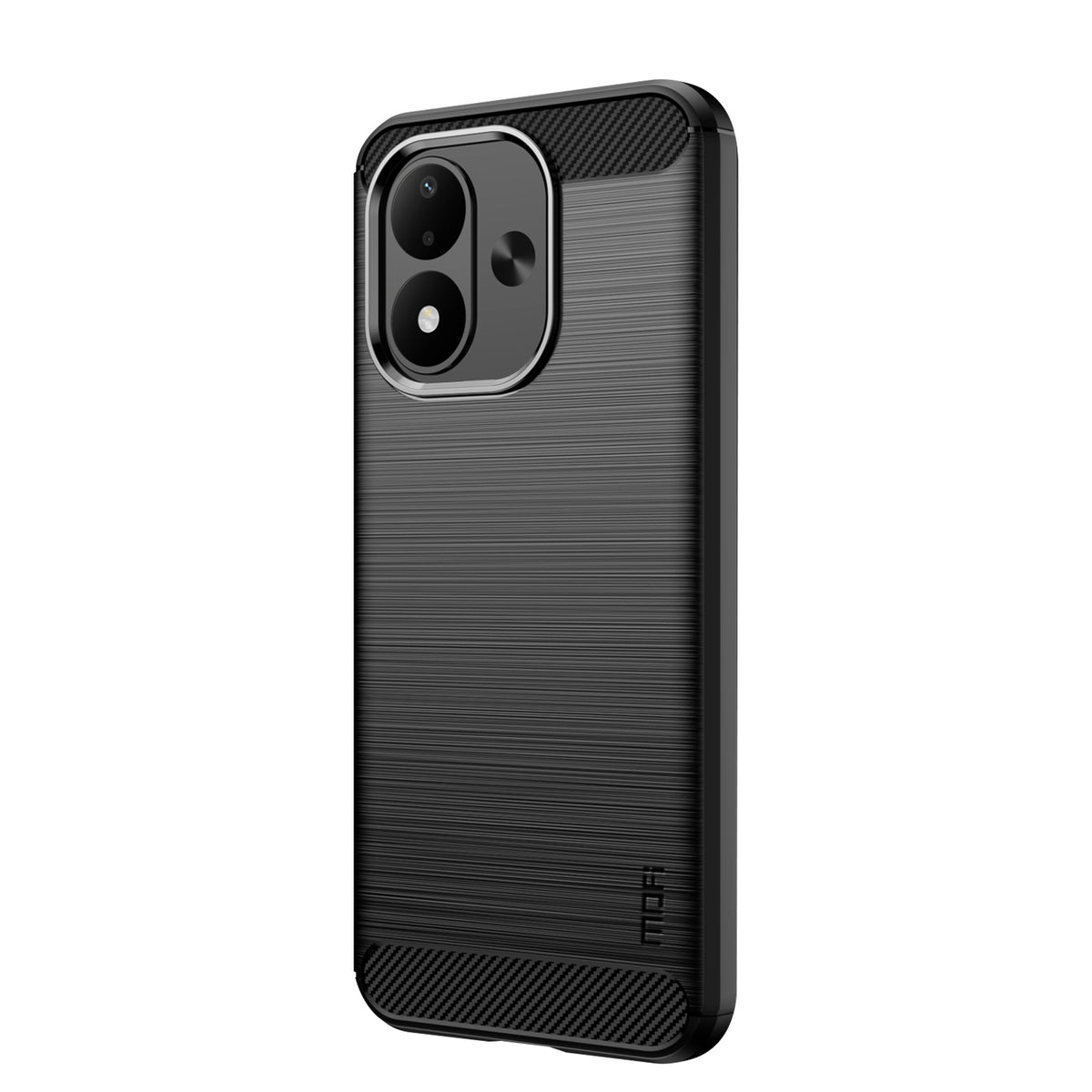 MOFI for Xiaomi Redmi Note 17 4G (Global) / Note 17 5G (Global) / Note 17 (India / China) 5G Back Cover  Brushed Texture Carbon Fiber Soft TPU Case