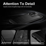 MOFI for Xiaomi Redmi Note 17 4G (Global) / Note 17 5G (Global) / Note 17 (India / China) 5G Back Cover  Brushed Texture Carbon Fiber Soft TPU Case