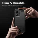 MOFI for Xiaomi Redmi Note 17 4G (Global) / Note 17 5G (Global) / Note 17 (India / China) 5G Back Cover  Brushed Texture Carbon Fiber Soft TPU Case